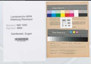 Entnazifizierung Eugen Gardiewski, geb. 07.10.1898 (Brandmeister)