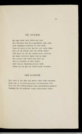 Der Lorbeer