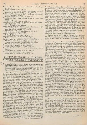 Kirchengeschichte: Allgemeines