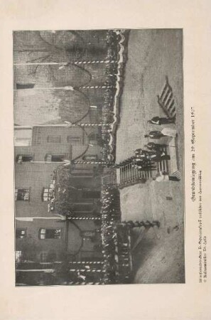 Grundsteinlegung am 29. September 1907