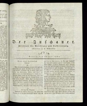 No. 74 - 21. Juni 1821