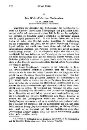 272-277, Die Wehrpflicht der Verbrecher