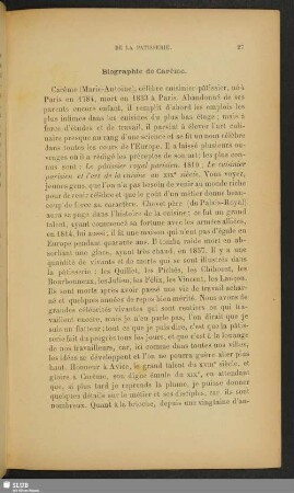 Biographie de Carême
