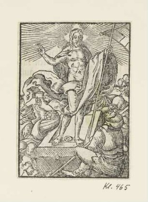 Auferstehung, aus: Georg Rhau, "Hortulus Animae", Nürnberg 1558