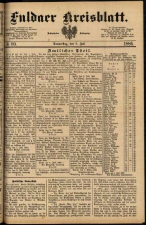 Ausgabe vom Donnerstag, den 08. Juli 1886.
