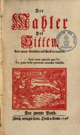 Der Mahler der Sitten, 2