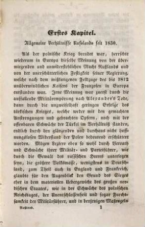 Geschichte Rußlands seit 1830 : mit besonderer Rücksicht auf den Krieg im Caucasus