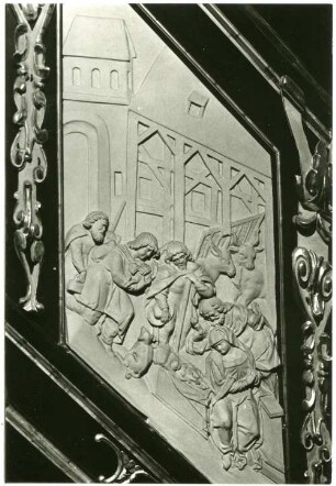 Meißen. Kirche St. Afra, Kanzel-Detail