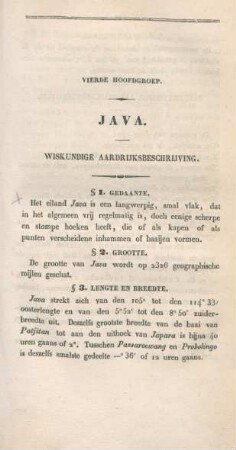 Vierde hoofdgroep. Java