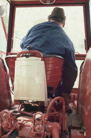 Fotografie: Traktor, Kabine, Arbeitsplatz, Ergonomie