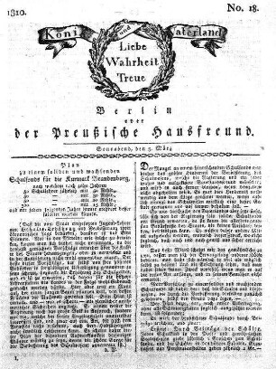 Nr. 18., 3. März 1810