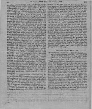Böckel, E. G. A.: Zwei Predigten bey einer Amtsveränderung gehalten. Greifswald: Kunike 1820
