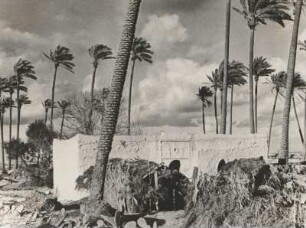 Libyen. Oase Gargaresh (Gargarish) bei Tripolis. Berberhaus, vermutlich Lehmbau