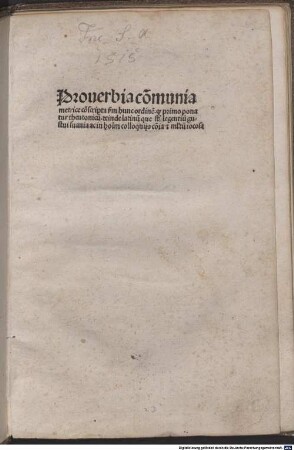 Proverbia communia