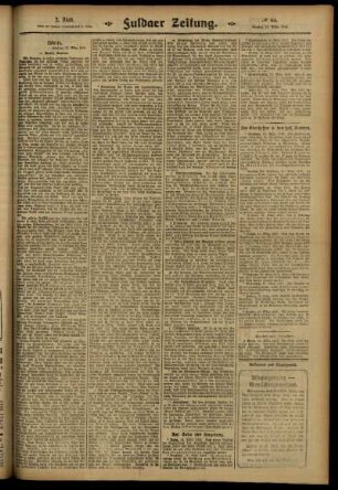 Zweite Ausgabe vom Montag, den 17. März 1913.