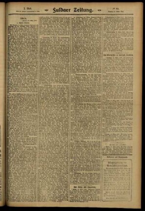 Zweite Ausgabe vom Montag, den 17. März 1913.
