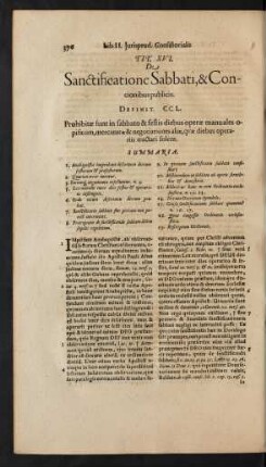 Tit. XVI. De Sanctificatione Sabbati, & Concionibus publicis.