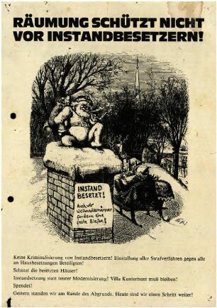Flugschrift: Räumung schützt nicht vor Instandbesetzern! 1981