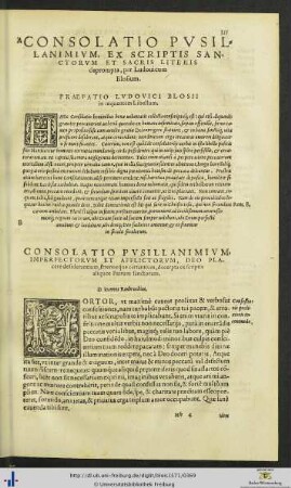 Consolatio Pusillanimium