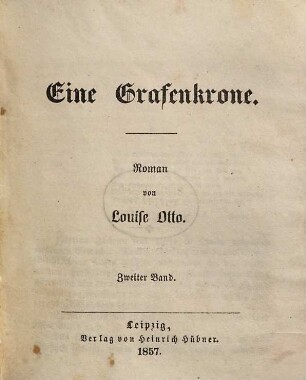 Eine Grafenkrone : Roman, 2