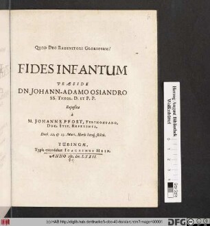 Fides Infantum
