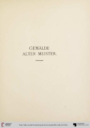 Gemälde alter Meister (Nr. 68-82)