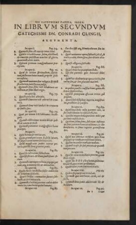 In Librum Secundum Catechismi ....