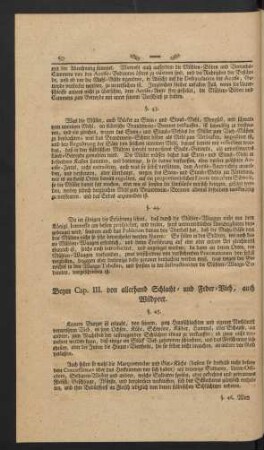 Beym Cap. III. von allerhand Schlacht- und Feder-Vieh, auch Wildpret.