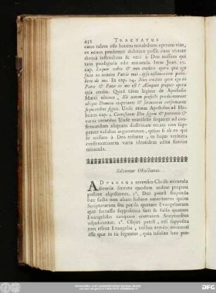 Solvuntur Obiectiones.