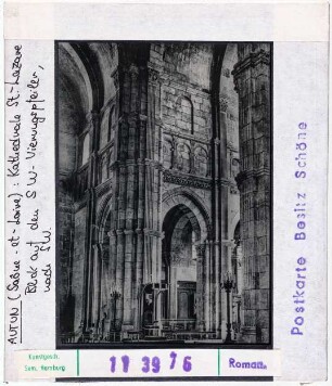 Autun: Kathedrale Saint-Lazare, Blick auf den südwestl. Vierungspfeiler