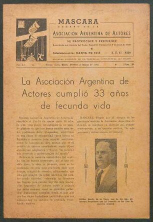 La asociación argentina de actore cumplió 33 años de fecunda vida