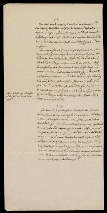 Fragmentarischer Entwurf für §§ 6 und 10 des geplanten Verlagsvertrags über das Deutsche Wörterbuch vom 17./20.08.1847 [Erklärung über die Stereotypisierung]