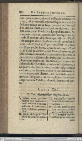 Caput XXI. De Contributionibus Imperialibus