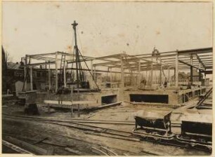 Maschinenfabrik Lindner, Berlin-Wittenau: Blick auf die Baustelle