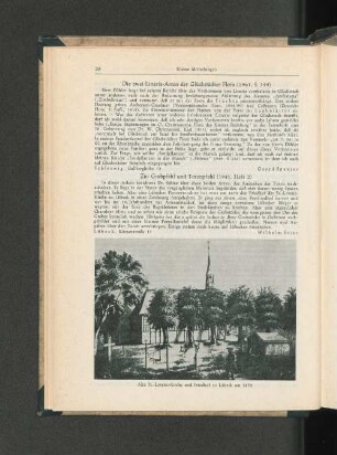 Alte St.-Lorenz-Kirche und Friedhof zu Lübeck um 1870