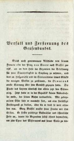Verfall und Zerstreuung des Geusenbundes