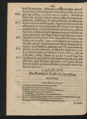 Caput XVI. De Publicis Judiciis in rebus maritimis.