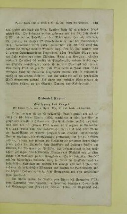 Siebentes Kapitel. Fortsetzung des Krieges