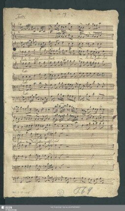 Lobe den Herrn meine Seele der dein Leben - Mus.2-E-597 : V (3), Coro, strings, bc