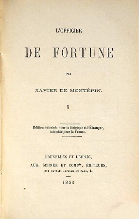 L' officier de fortune, 5