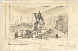 Pfann, Paul; Nürnberg; Prinzregent-Luitpold-Denkmal - Perspektive