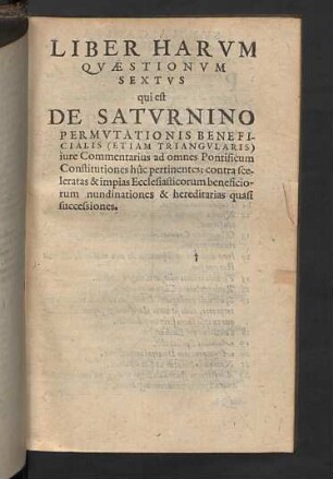 Liber harum quaestionum sextus