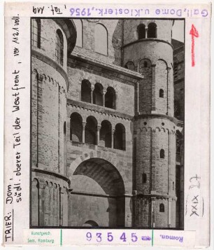Trier, Dom: südlicher oberer Teil der Westfassade