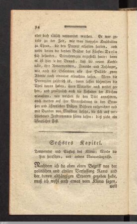 Sechstes Kapitel.