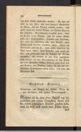 Sechstes Kapitel.