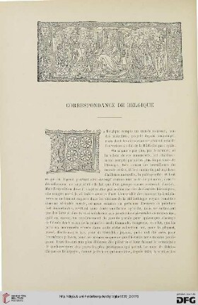 3. Pér. 22.1899: Correspondance de Belgique