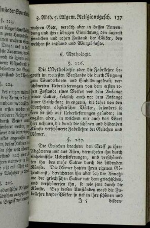 6. Mythologie.