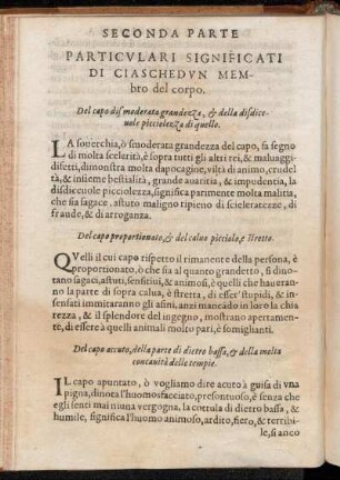 Particulari Significati Di Ciaschedun Membro del corpo