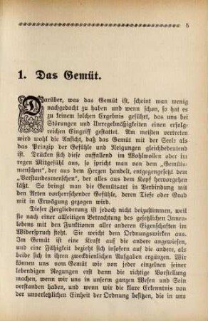 1. Das Gemüt