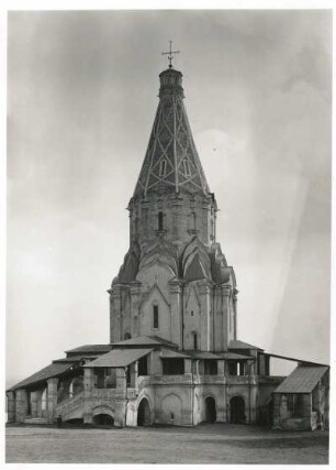 Moskau-Kolomenskoje, Russland. Kirche Himmelfahrt Christi (Wosnessenie) (1532), Westseite